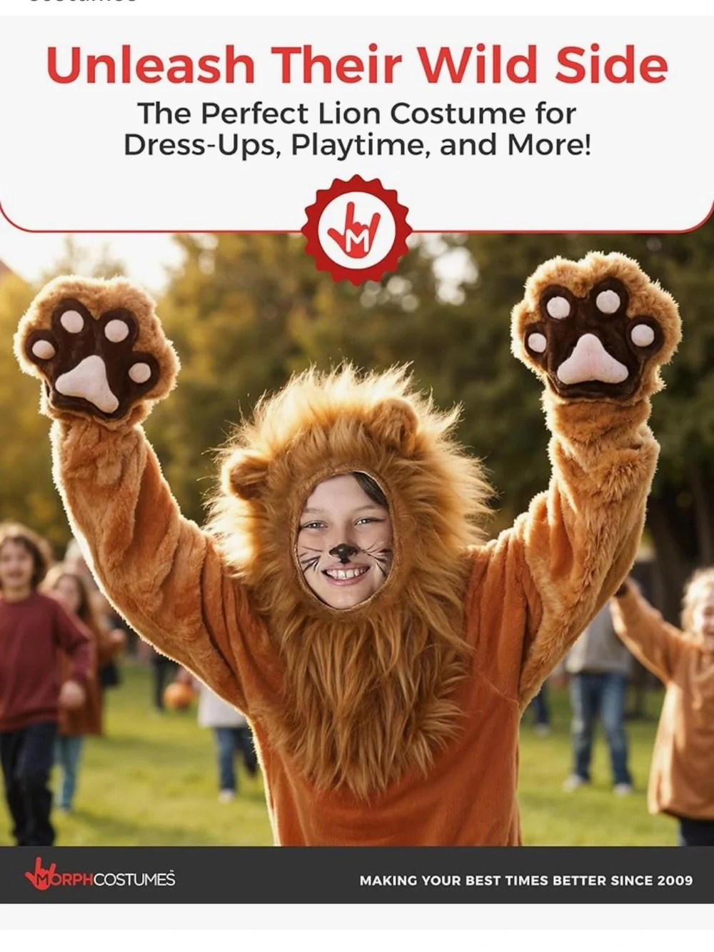 NWT Morph Deluxe Lion Costume size Large